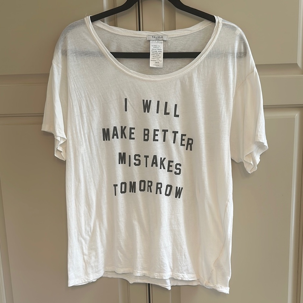 White Relaxed Graphic T-Shirt